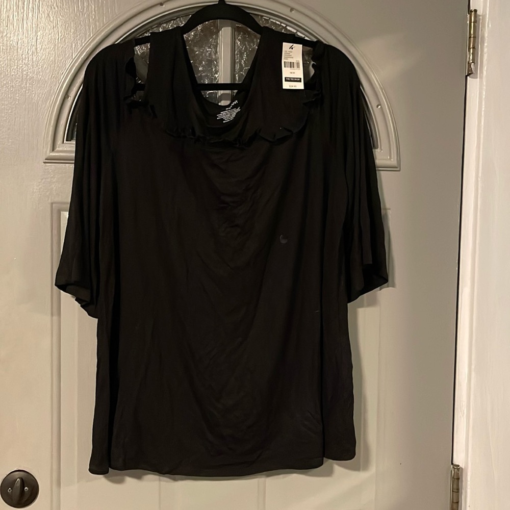 Lane Bryant cold shoulder top.